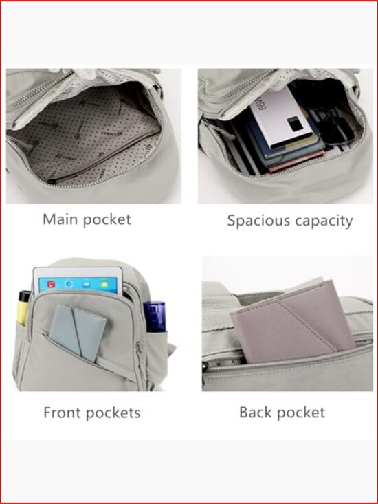 Mini Nylon Travel Backpack Purse, Cute Lightweight Daypack for Women main image 4